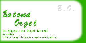 botond orgel business card